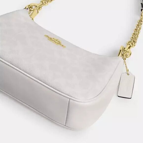 Coach Cream and Gold Signature Shoulder Bag Fashion❤️🎉🎉 - Picture 3 of 5